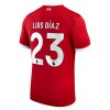 Virallinen Fanipaita Liverpool 2023-24 Luis Diaz 23 Kotipelipaita - Miesten